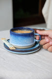 Midnight Blue Cappuccino Cup Set