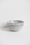 Titanium Triple-Stack Carved Medium Bowl
