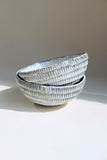 Titanium Triple-Stack Carved Medium Bowl