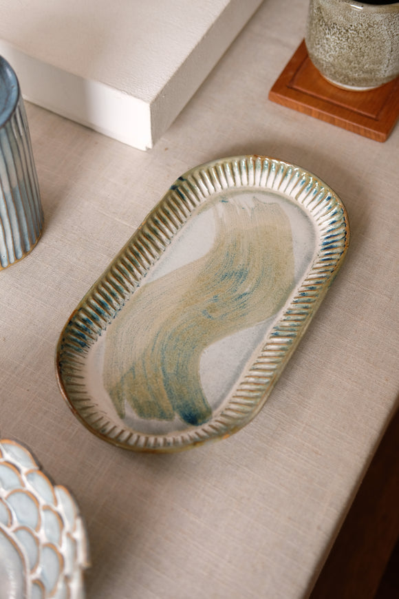Danube Rounded Carved Platter