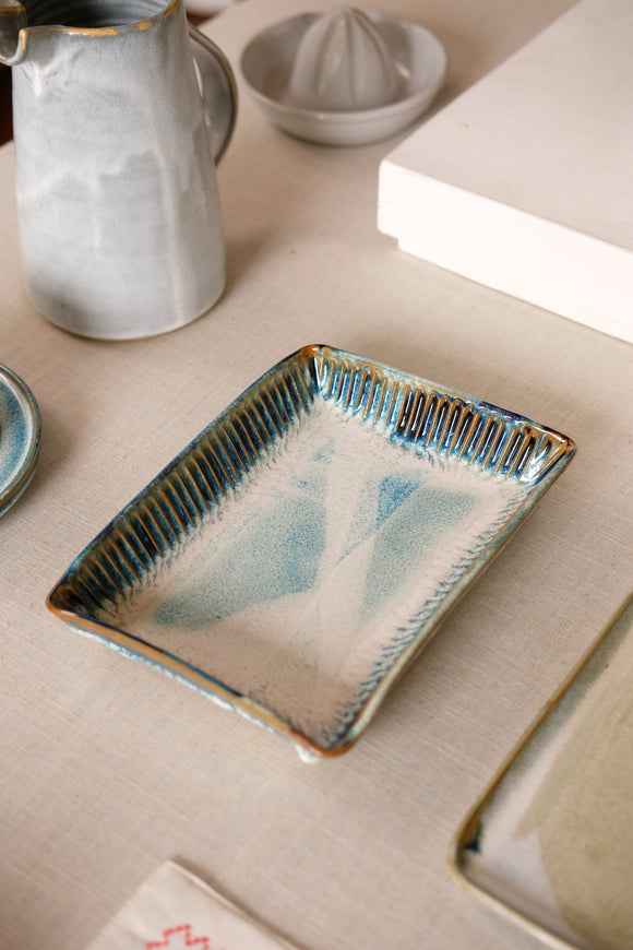 Icicle Carved Rectangle Platter