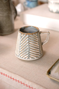 Titanium Fishtail Carved Mug