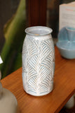 Titanium Scallop Carved Vase