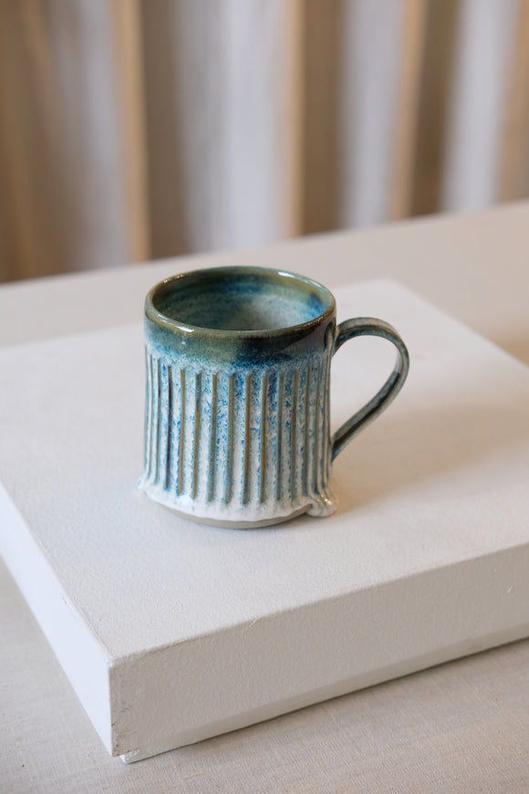 Icicle Tall Carved Mug