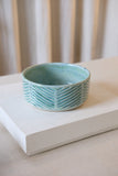 Celadon Medium Carved Fishtail Shallow Bowl