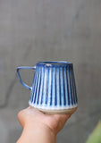 Midnight Blue Carved Mug