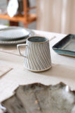 Titanium Spiral Carved Mug