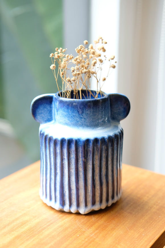 Icicle Short Carved Vase
