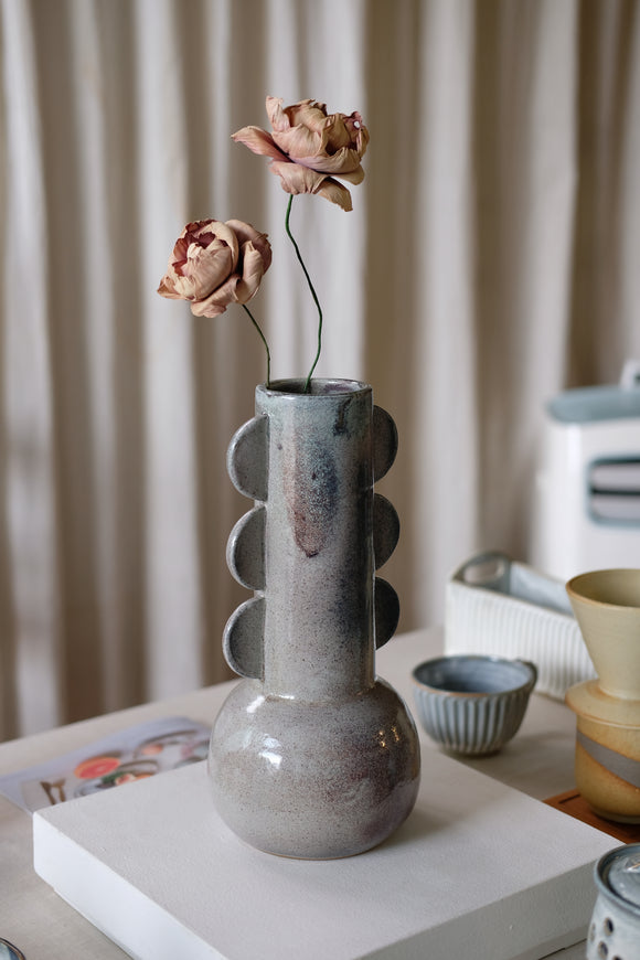 Reduction Celadon Triple Handle Vase