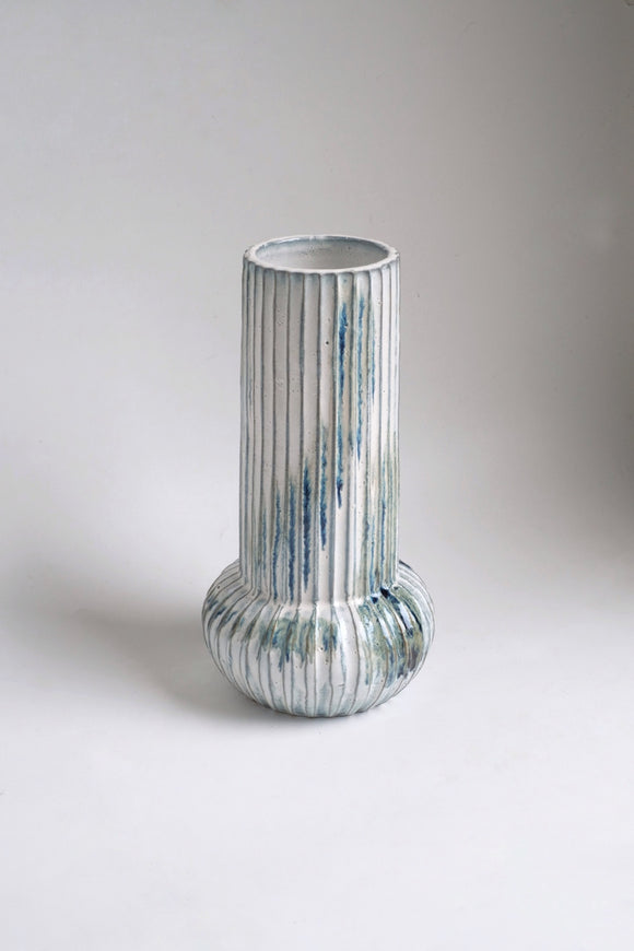 Danube Carved Bulb Vase