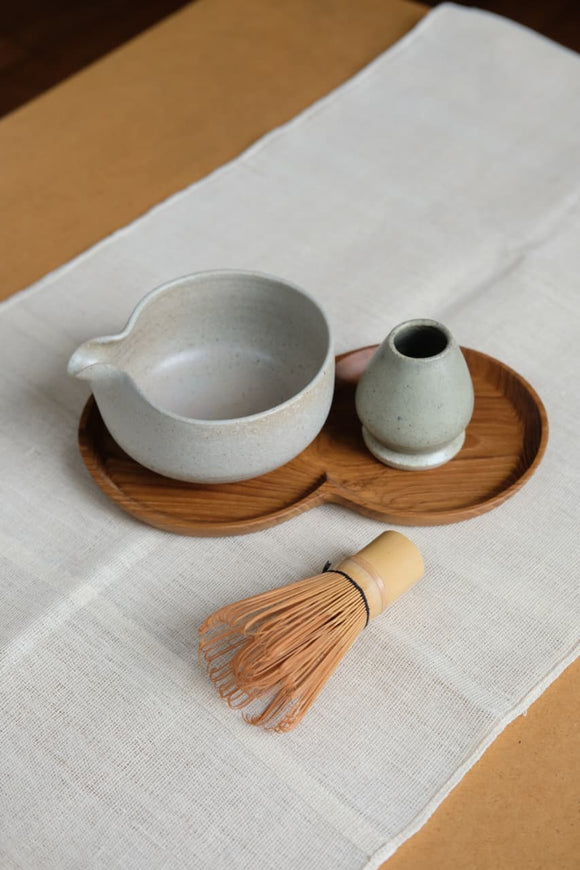 Beige Matcha Bowl Set