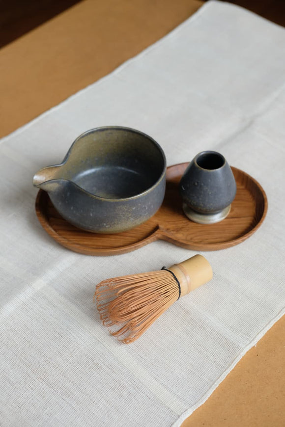 Black Jade Matcha Bowl Set