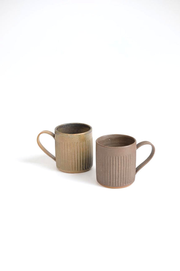 Black Jade Tall Carving Mug