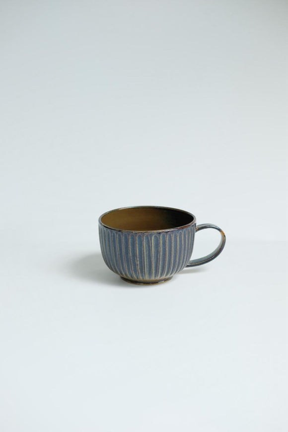 Tenmoku Blue Hot Chocolate Mug