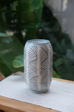 Titanium Scallop Carved Vase