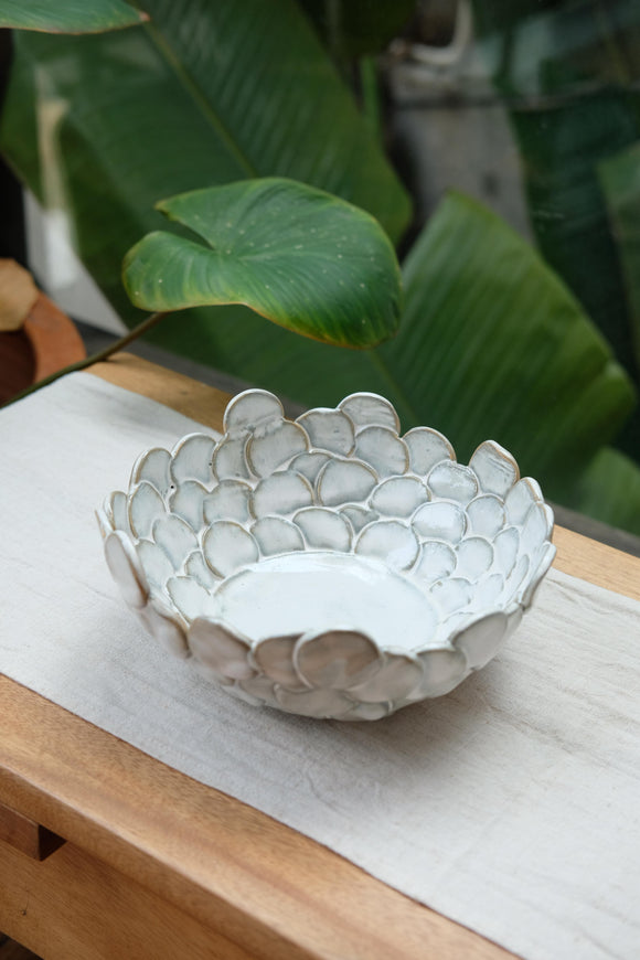 Titanium Coin Shaped Fruit Bowl