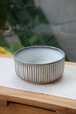 Icicle Carved Shallow Bowl