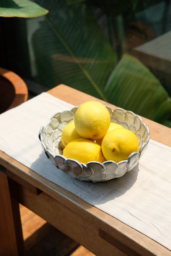 Titanium Coin Shaped Fruit Bowl