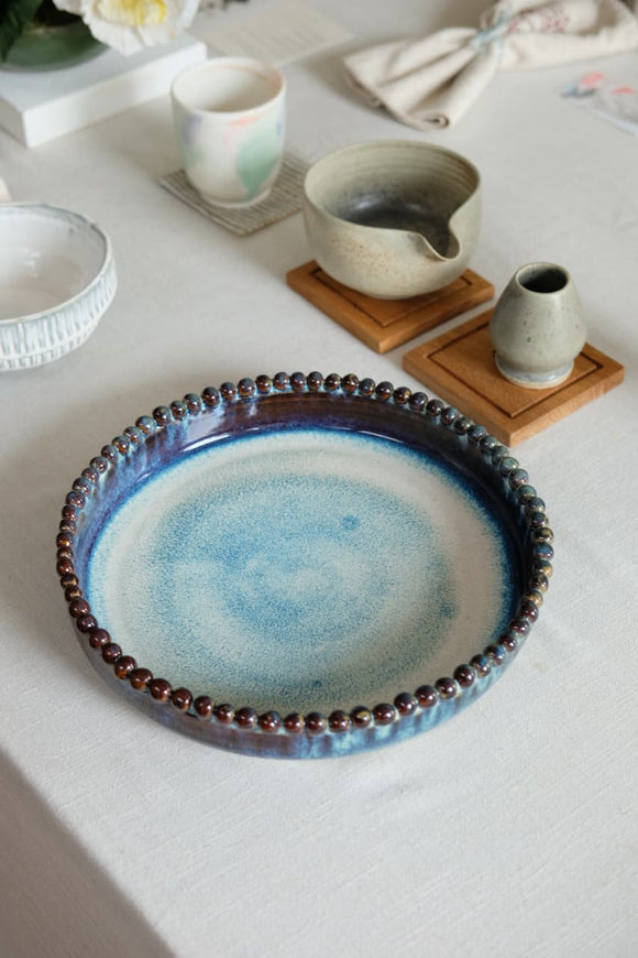 Icicle Pearl-Adorned Plate