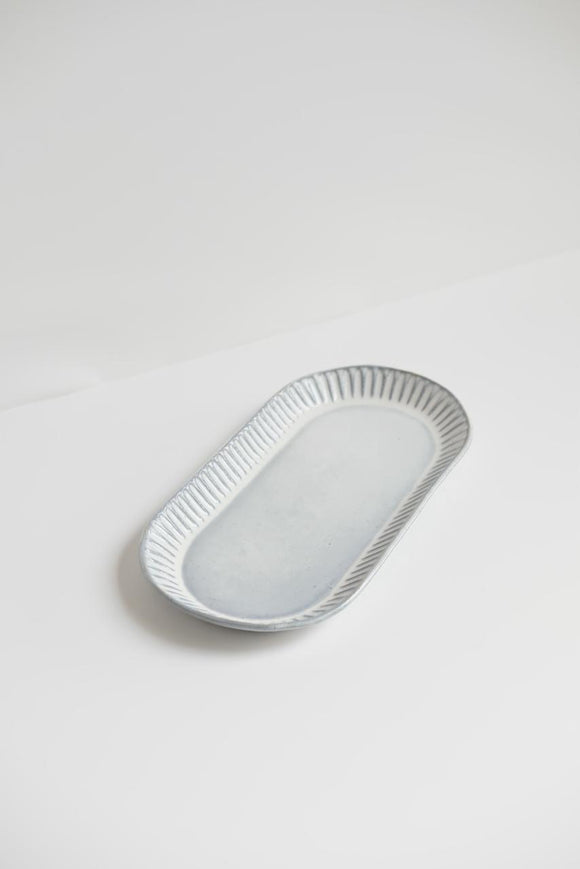 Titanium Rounded Carved Platter