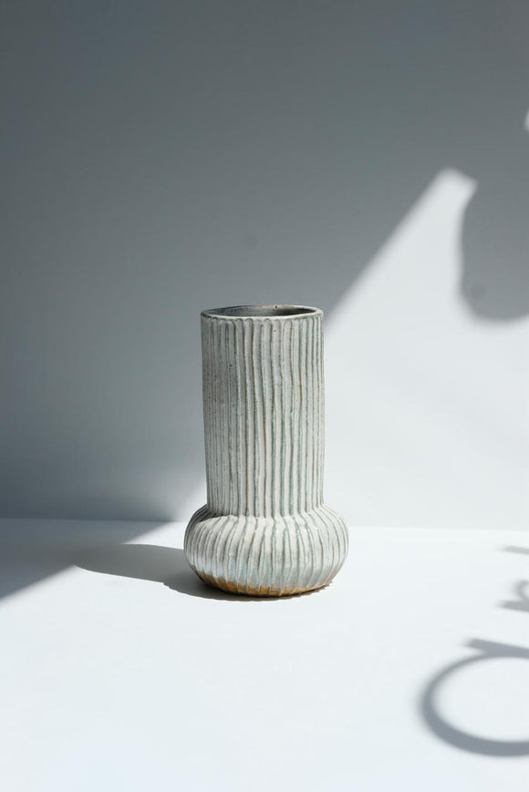 Titanium Carved Bulb Vase