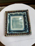 Icicle Pearl-Adorned Small Square Plate