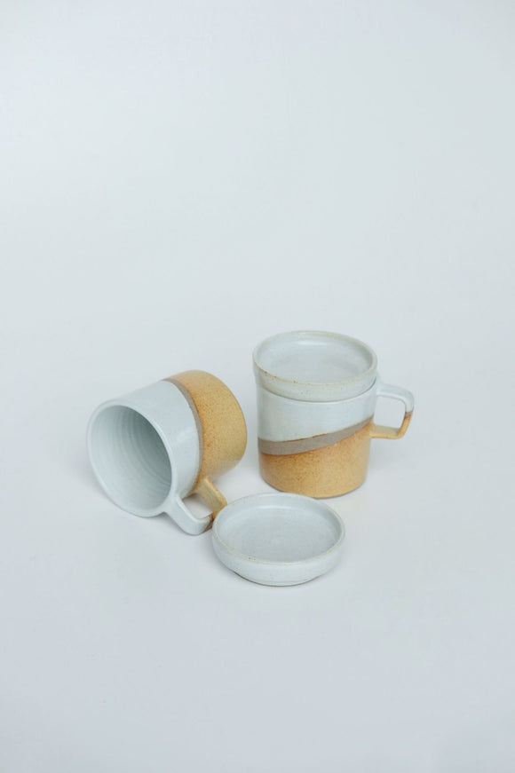 Sandstone Mug with Lid