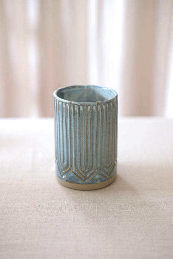 Titanium Ornate Carved Cup
