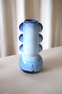 Midnight Blue Triple Handle Vase