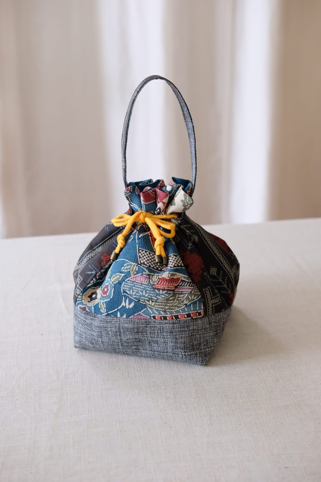 Handmade Vintage Kimono backpack from Japan. New Japanese Silk Obi Backpack: Artisan Crafted, Upcycled  main image 4