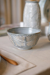 Titanium Fishtail Carved Medium Bowl