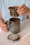 Quail Egg Tea Mug with Strainer