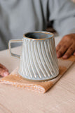 Titanium Spiral Carved Mug