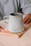 Titanium Spiral Carved Mug