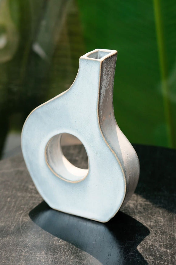 Titanium Expressive Slab Vase