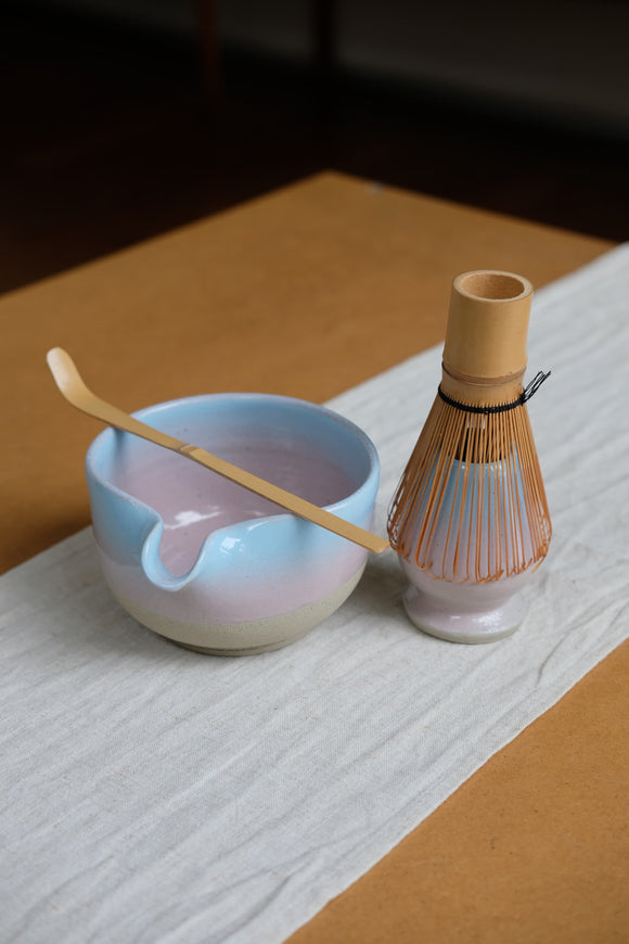 Bubblegum Matcha Bowl Set