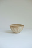 Beige Carved Medium Bowl