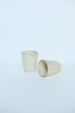Beige Medium Carved Cup