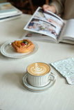 Titanium Carved Cappuccino Cup Set