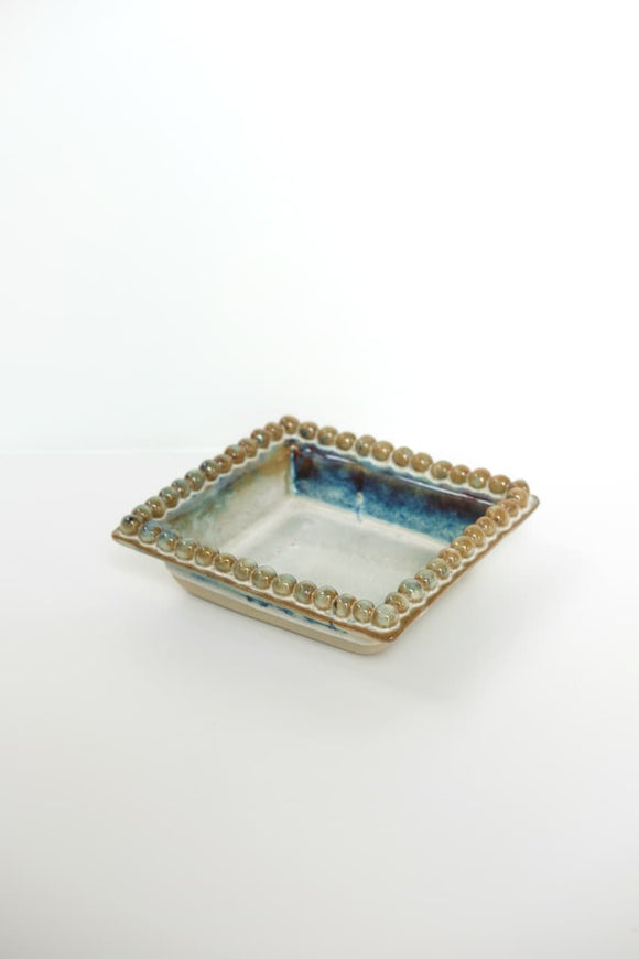 Icicle Pearl-Adorned Small Square Plate