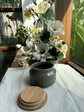 Small Jar With Bamboo Lid