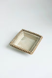 Titanium Pearl-Adorned Small Square Plate