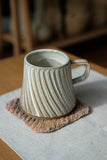 Titanium Spiral Carved Mug