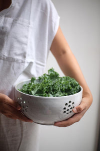 White Colander