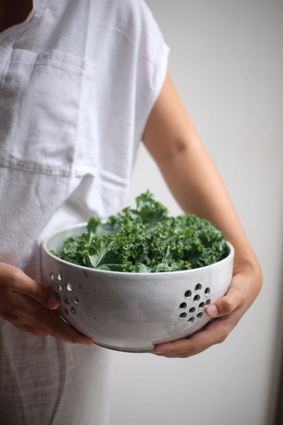 White Colander